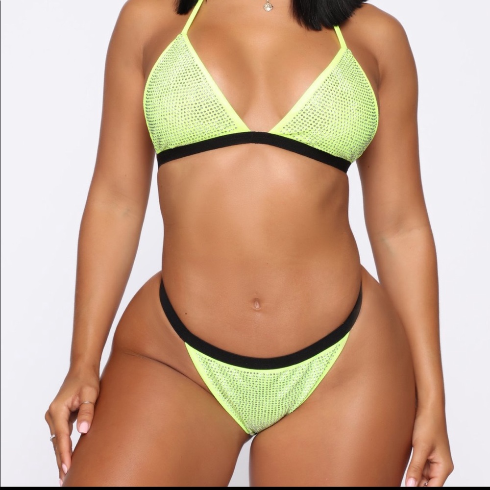 Summer Sparkle Rhinestone 2 piece swimsuit